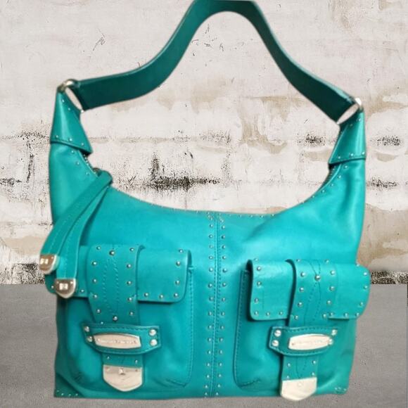 Michael Kors Astor Studded Shoulder Bag - Picture 1 of 10